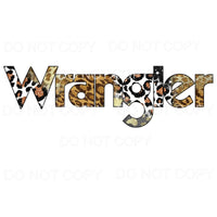 Wrangler Cowhide #4 Sublimation transfers - Heat Transfer