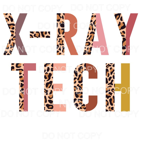 X-Ray Tech Half Leopard Sublimation transfers - Heat 