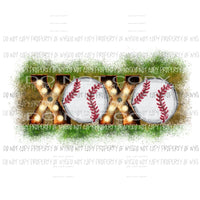 xoxo baseball Sublimation transfers Heat Transfer