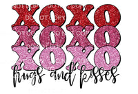 XOXO Hugs And Kisses #1 Sublimation transfers - Heat 