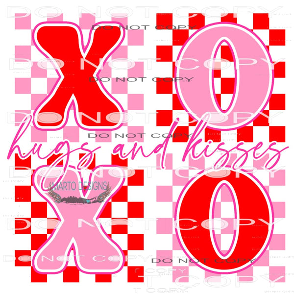 Xoxo hugs And Kisses #9474 Sublimation transfers - Heat