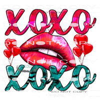 Xoxo Lips #8728 Sublimation transfers - Heat Transfer