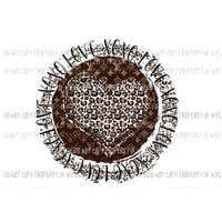 XOXO Love #2 heart brown leopard louis vuitton Sublimation transfers Heat Transfer