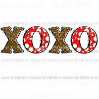 XOXO LV #1 louis vuitton red circles Sublimation transfers Heat Transfer