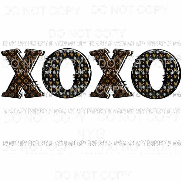 XOXO LV #4 louis vuitton brown Sublimation transfers Heat Transfer