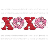 XOXO scrunchies VSCO girl Sublimation transfers Heat Transfer