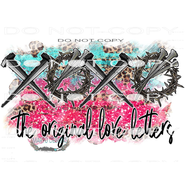 XOXO The Original Love Letters #10002 Sublimation transfers