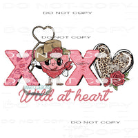 Xoxo Wild Heart #9052 Sublimation transfers - Heat Transfer