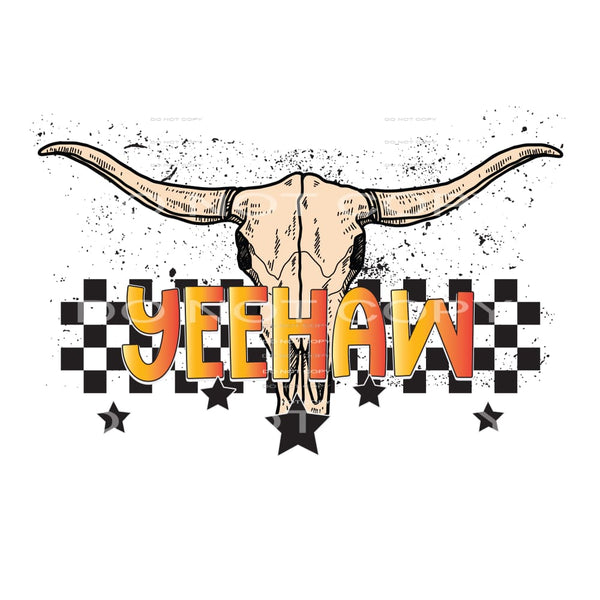 Yee Haw # 242 Sublimation transfers - Heat Transfer Graphic