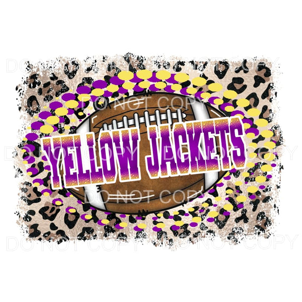 Yellow Jackets Football # 530 Sublimation transfers - Heat 