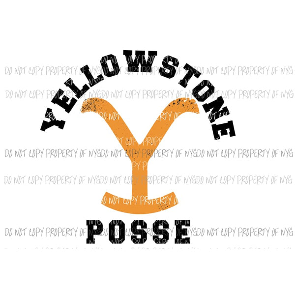 Yellowstone Posse 1 Sublimation transfers Heat Transfer