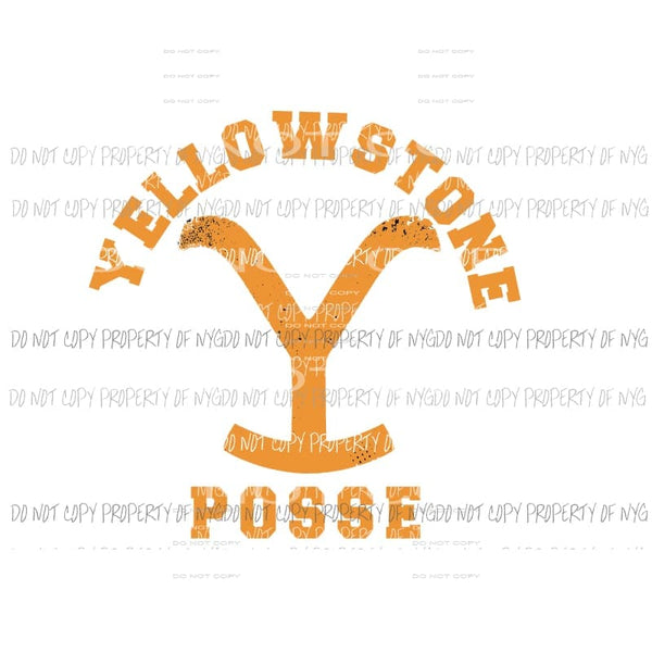 Yellowstone Posse 2 Sublimation transfers Heat Transfer