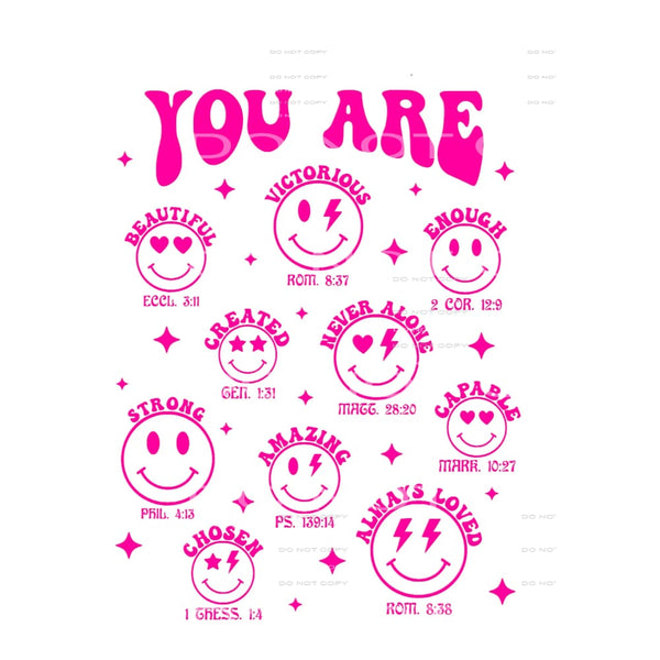 You Are Pink #4205 Sublimation transfers - Heat Transfer