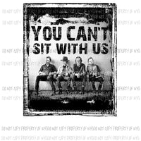 You cant sit with us 2 Freddie Scary Movies Sublimation transfer Heat Transfer