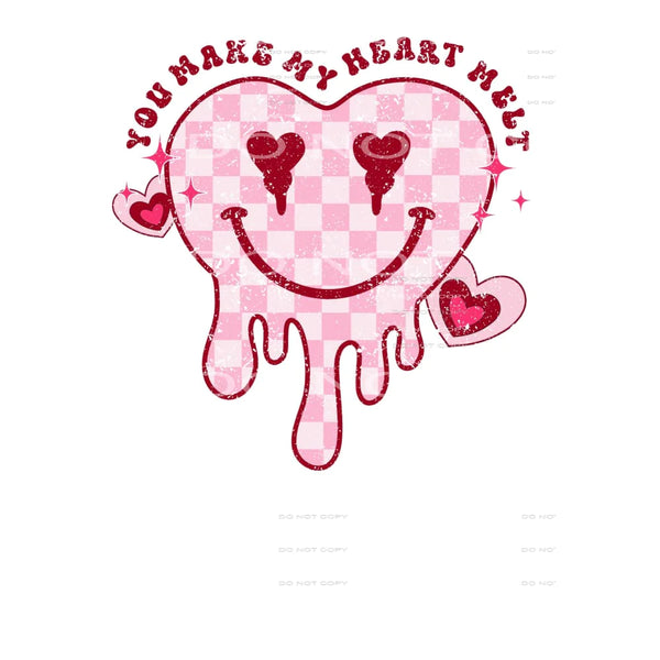 you make my heart melt grunge # 2305 Sublimation transfers -