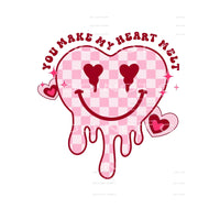 you make my heart melt grunge # 2306 Sublimation transfers -