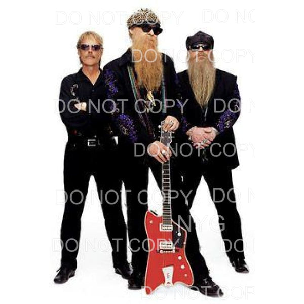 ZZ Top #18 Sublimation transfers - Heat Transfer