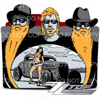 ZZ Top #2 Sublimation transfers - Heat Transfer