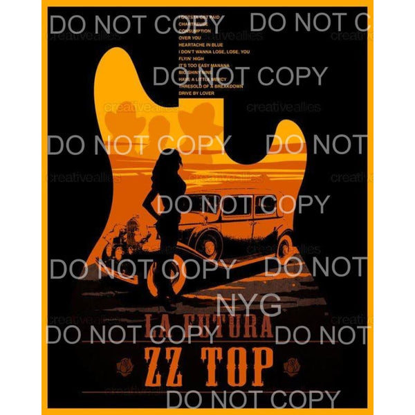 ZZ Top #3 Sublimation transfers - Heat Transfer