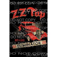 ZZ Top #9 Sublimation transfers - Heat Transfer